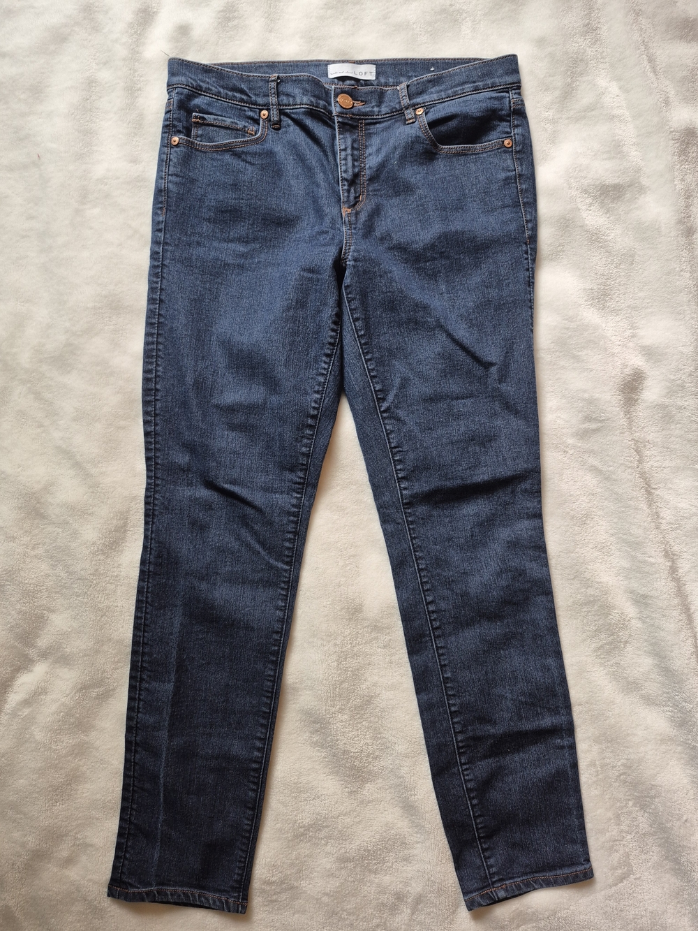 LOFT Dark Indigo Skinny Jeans